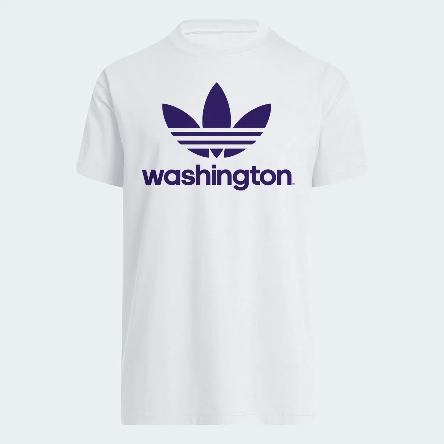 Мужская футболка с графическим принтом Washington Huskies Adidas Originals, белая