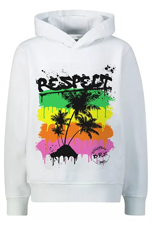 Детские свитшот с принтом Oversize Brz Kids, White