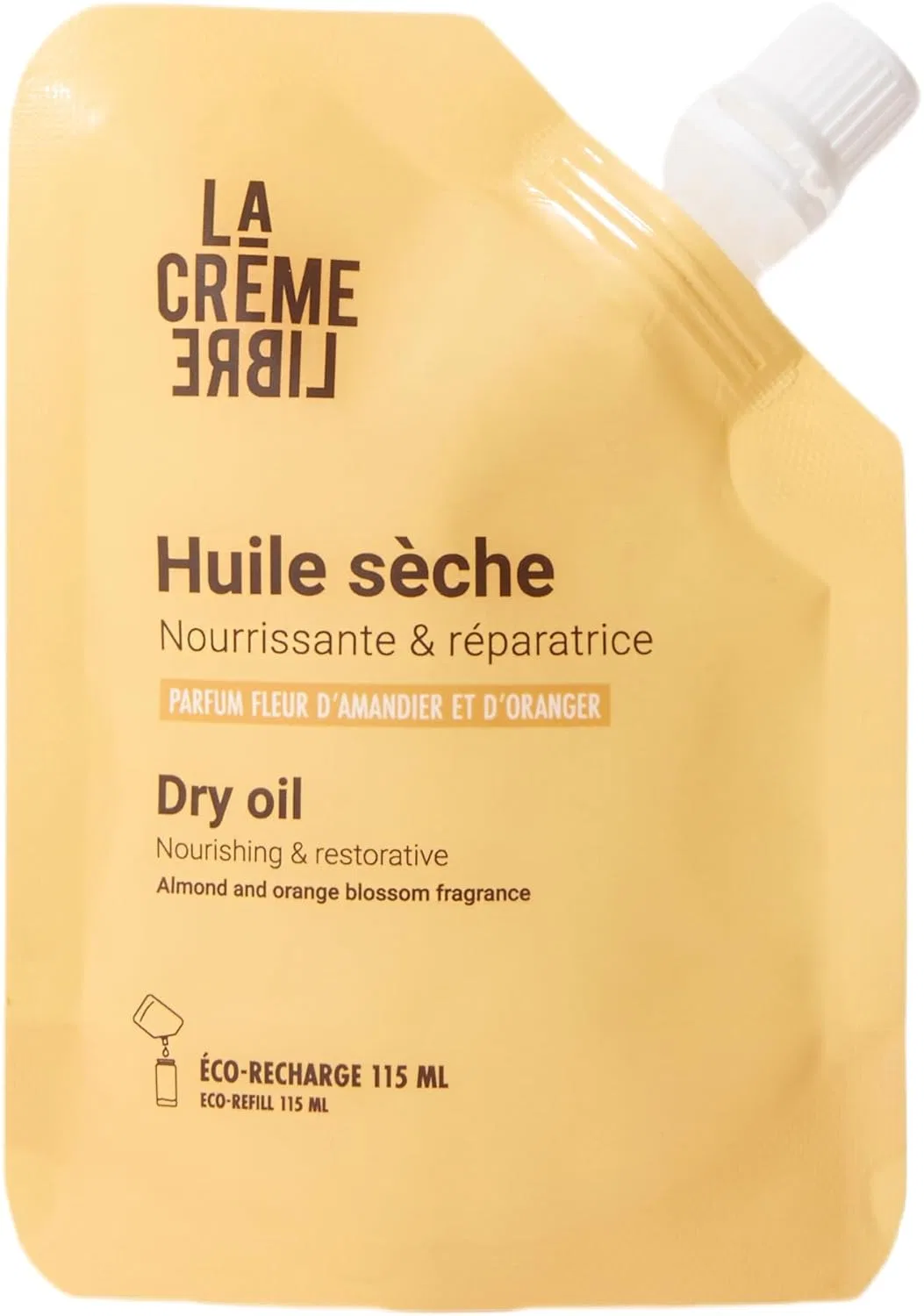 Масло для тела Refillable Organic Skin Care Oil, La Crème Libre, 115 мл, Orange Blossom