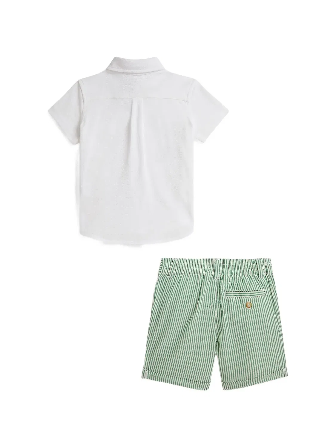 Polo Ralph Lauren Комплект из рубашки Oxford и шорт белый — фото 2