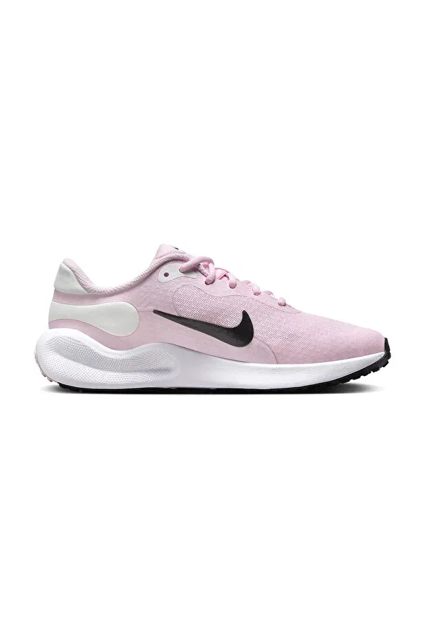Детские кроссовки для девочек текстильные Revolution 7 gs Nike, Pink Foam/Summit White/White/Black — фото 2