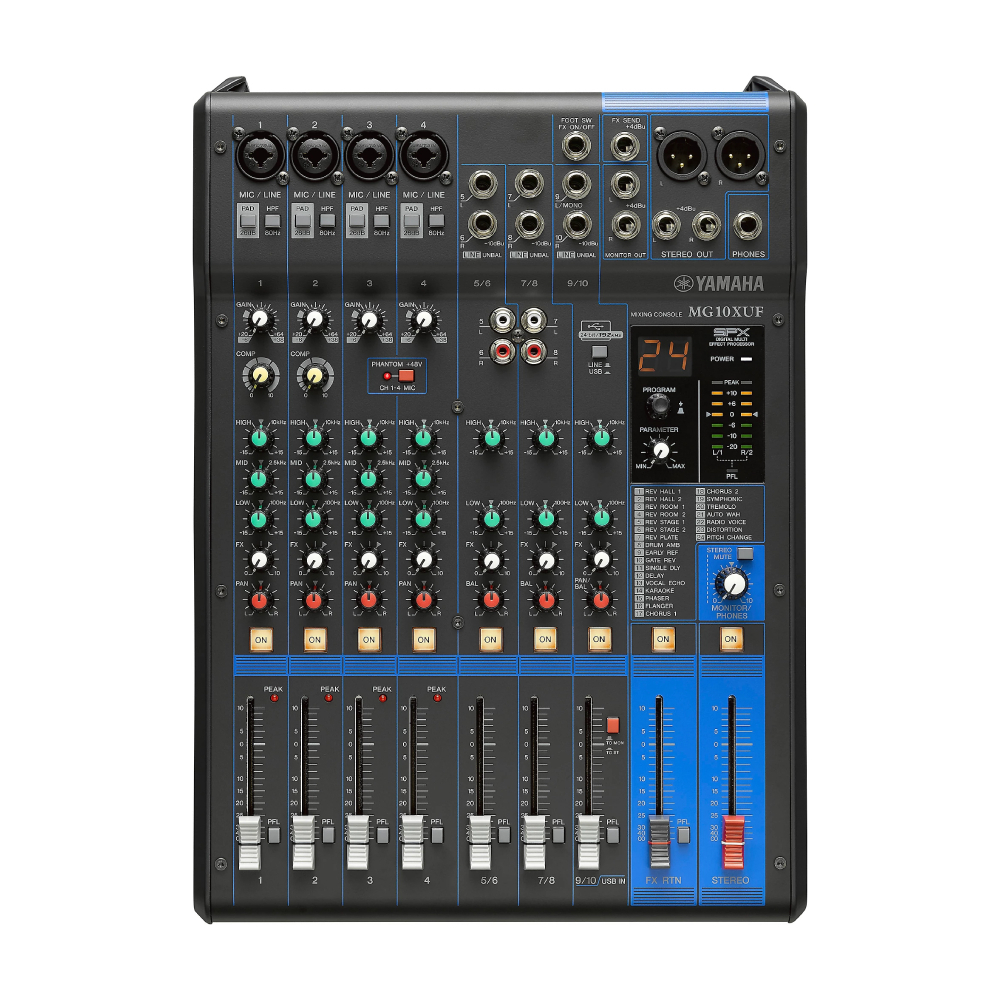 

10-канальный аналоговый микшер Yamaha MG10XUF