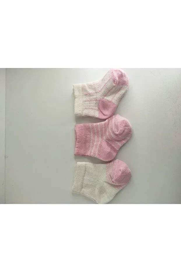 Детские носки для девочек с узором хлопковые Akface, Pink — фото 2