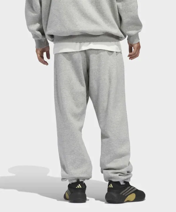 Баскетбольные флисовые джоггеры, Adidas, Medium Grey Heather — фото 2