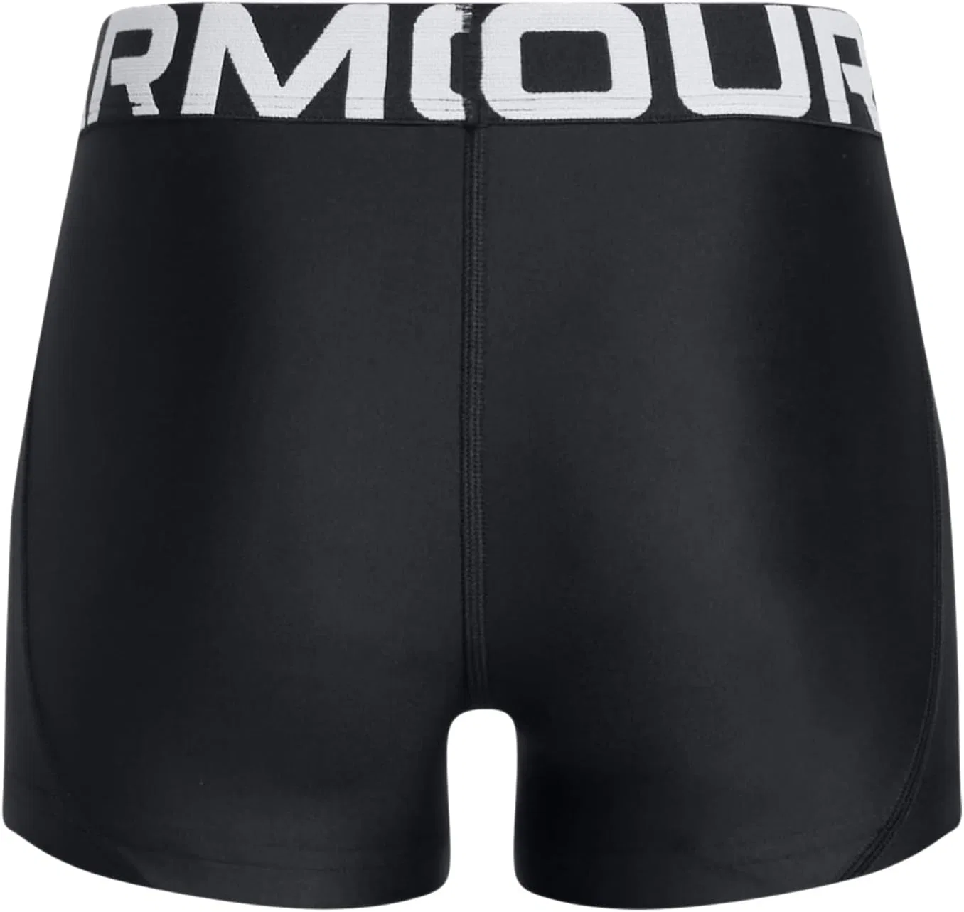 Короткие шорты Under Armour Girls' HeatGear Shorty, (001) Black//White — фото 2