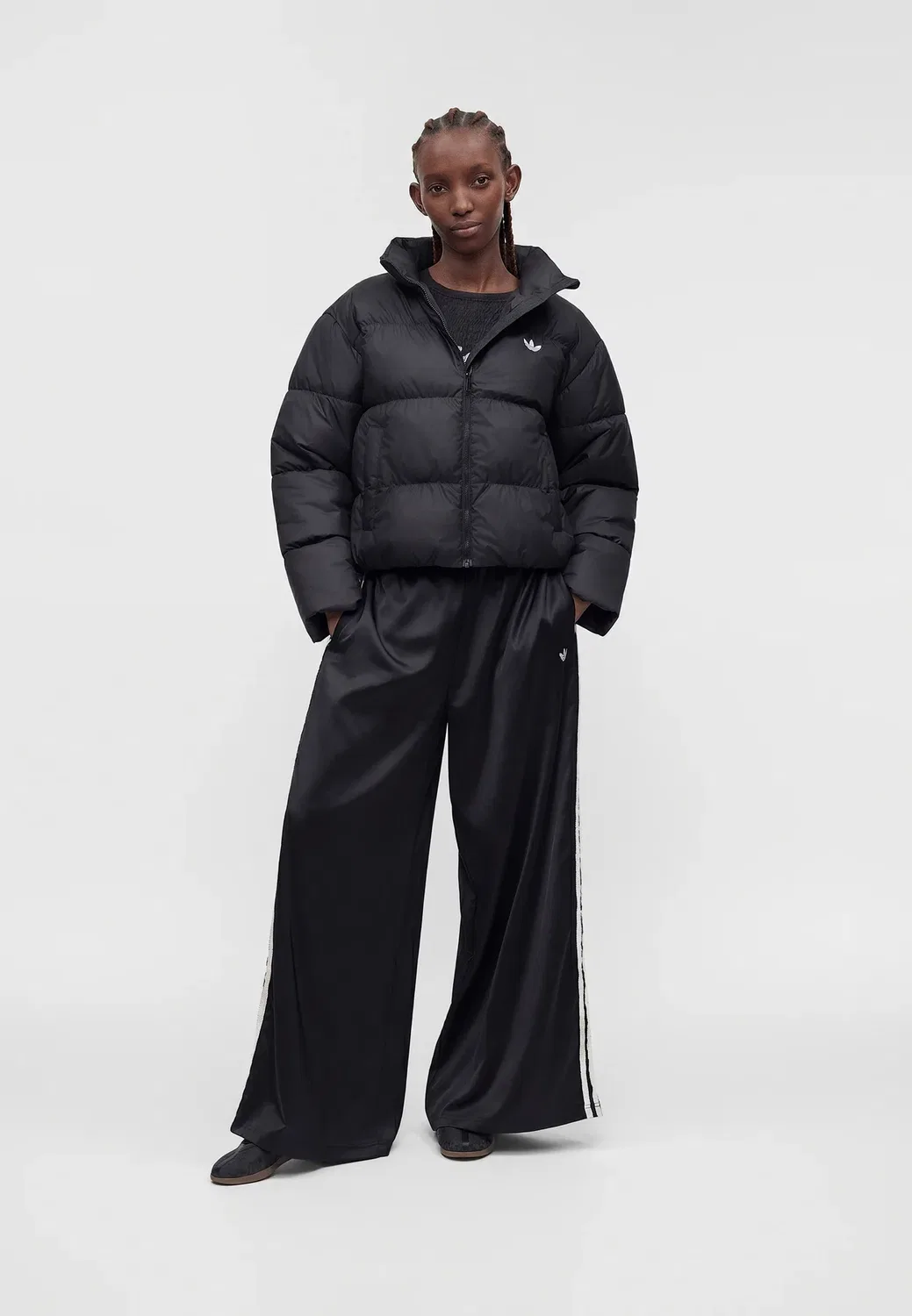 Короткая куртка - зимняя куртка Adidas Originals, Black — фото 2