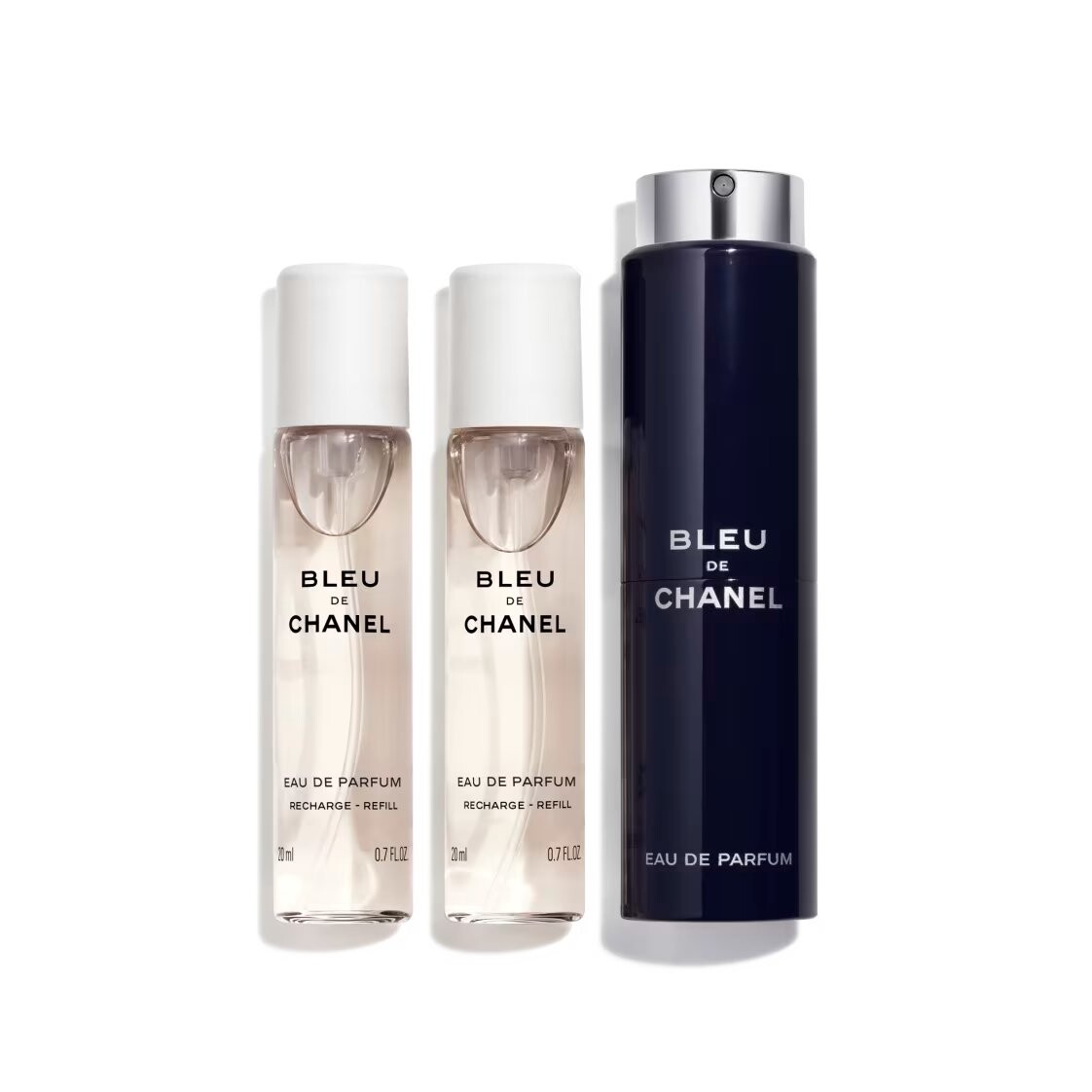 

Парфюмерная вода с возможностью смены блока Chanel Bleu de Chanel, 3х20 мл