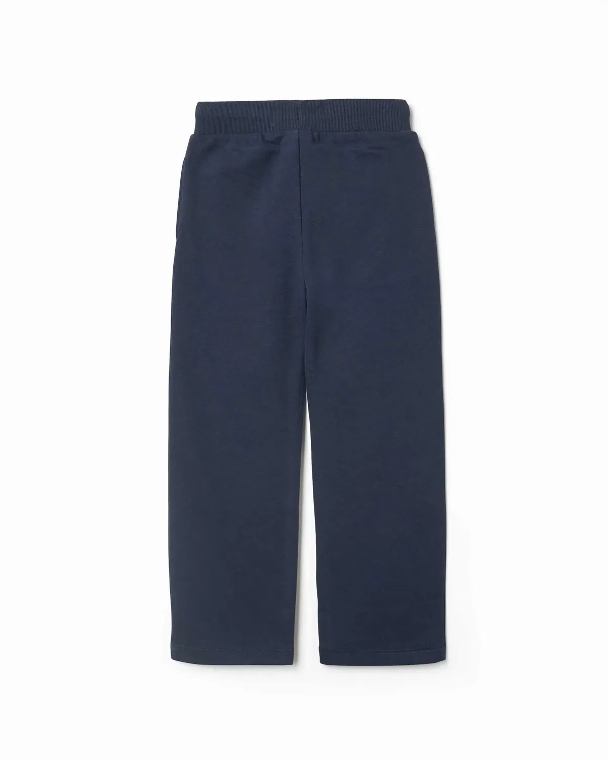Детские спортивные штаны для девочек из флиса Zippy, Blue Navy — фото 3