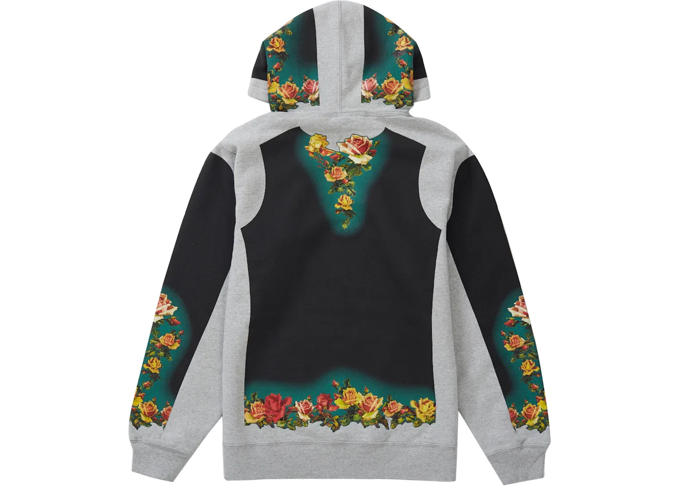 Мужской худи с принтом Hooded Sweatshirt Supreme, Heather Grey — фото 2
