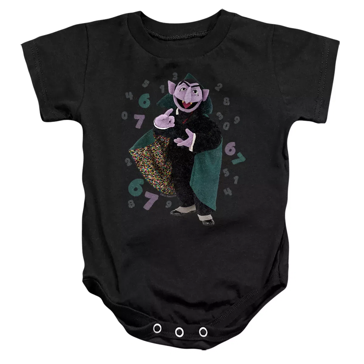 Детское боди с коротким рукавом Sesame Street, Black