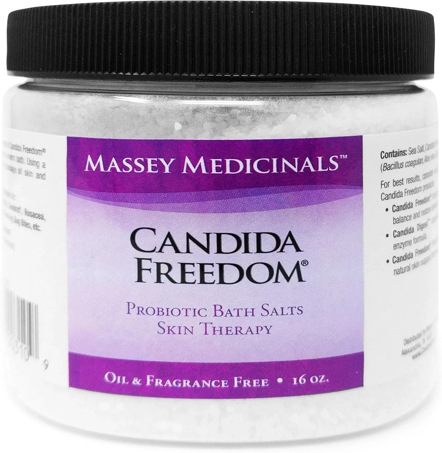 Бад-соль для поддержки Candida, Candida Freedom, 473 мл