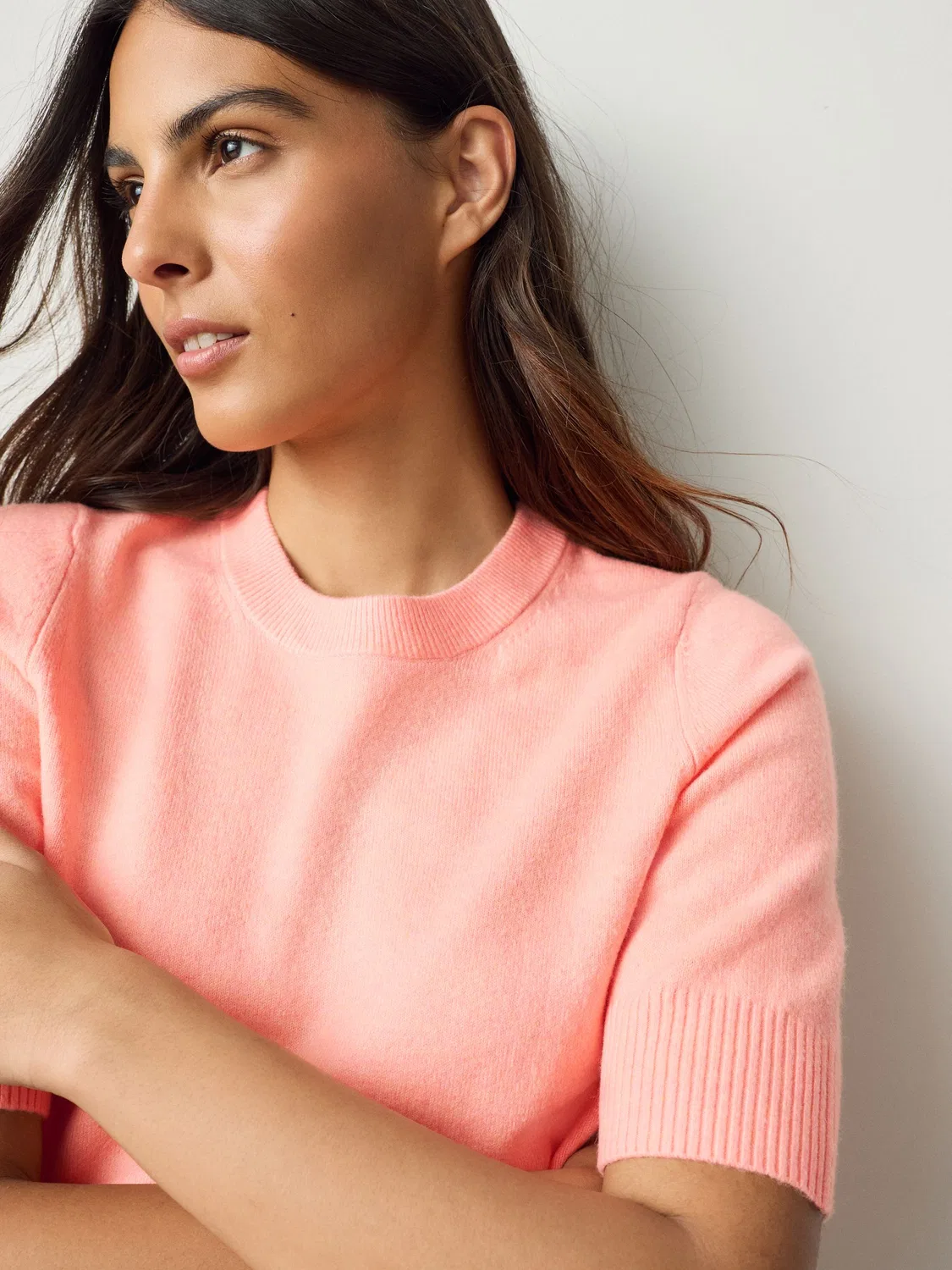 Топ с коротким рукавом Supersoft Knitted Top Next, флуо-оранжевый — фото 4
