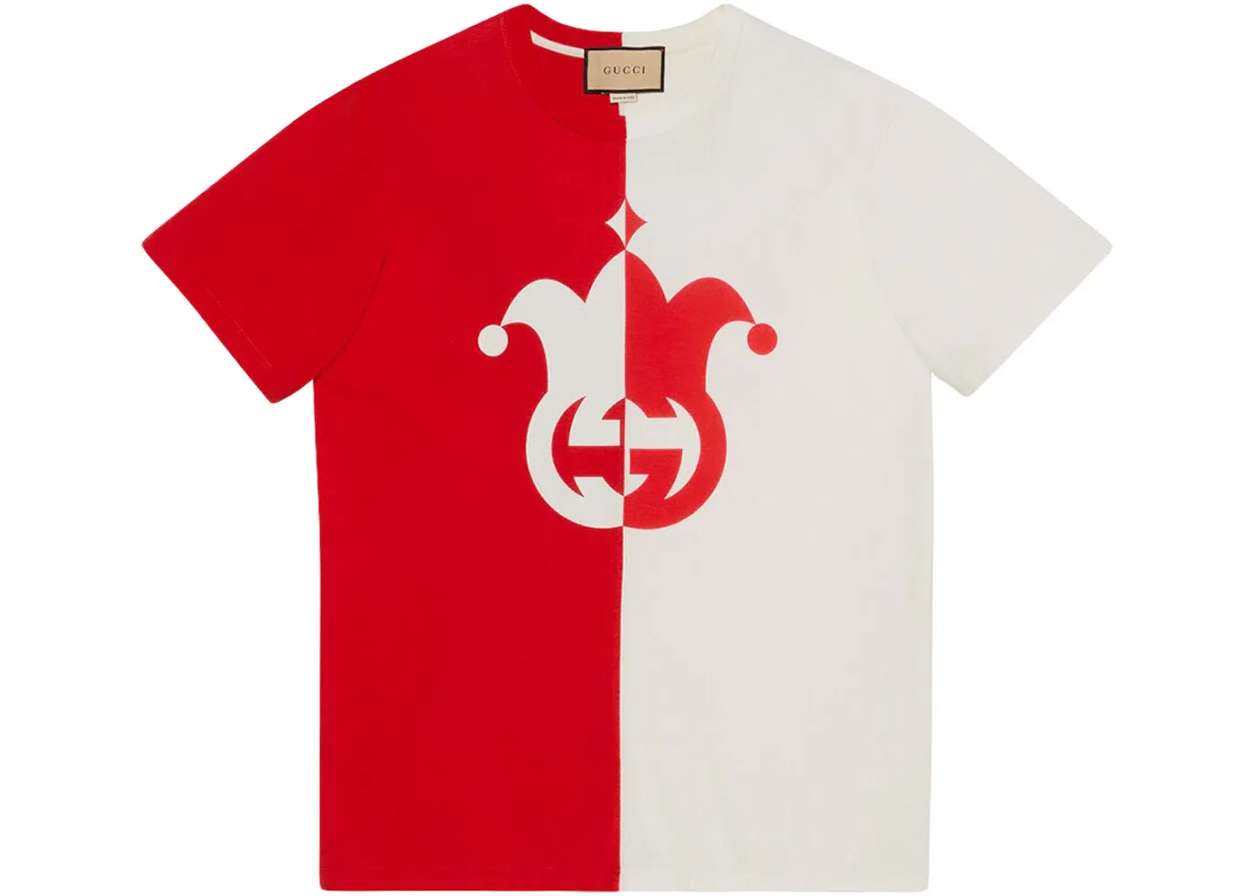 Мужская футболка с принтом Jester Gucci, Red/White