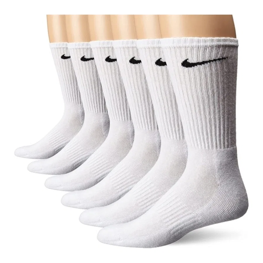 Комплект спортивных носков Nike Everyday Cotton Cushioned Crew, Белый