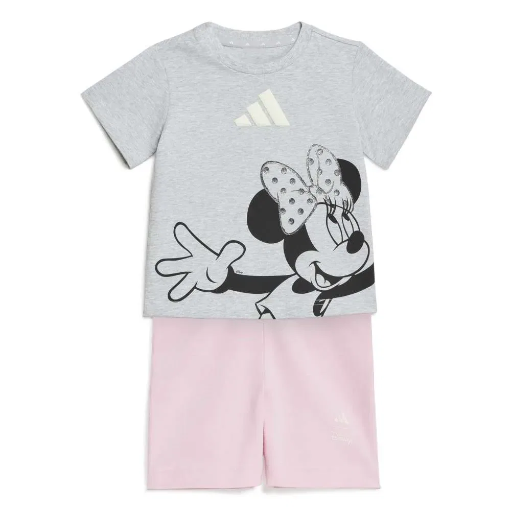 Детский комплект для девочек с принтом Minnie Mouse Adidas, Grey