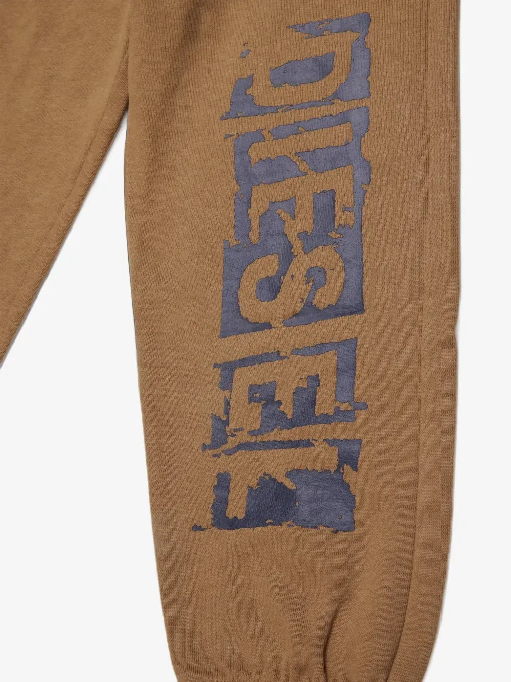 Комплект спортивного костюма с логотипом Diesel Kids, коричневый — фото 4