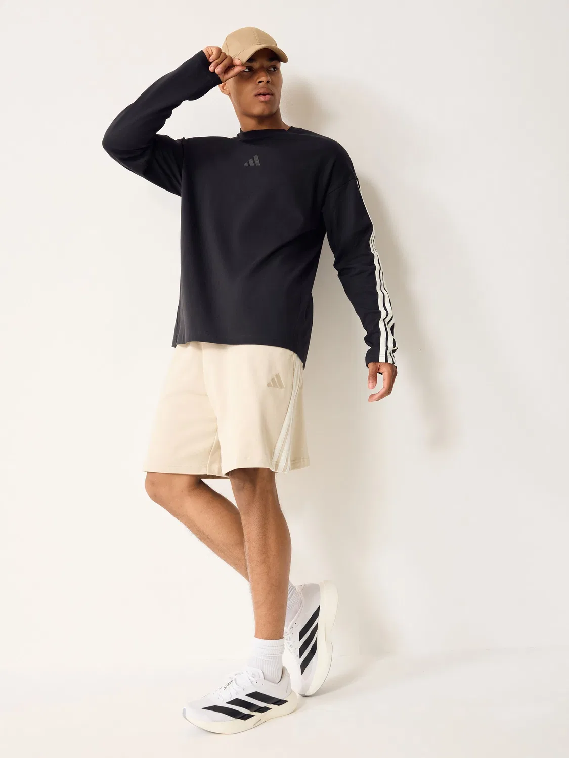 Футболка с длинным рукавом adidas Kit 3-Stripes, черный — фото 2