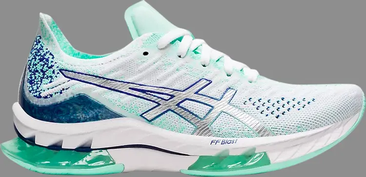 Кроссовки wmns kinsei blast white green Asics, зеленый