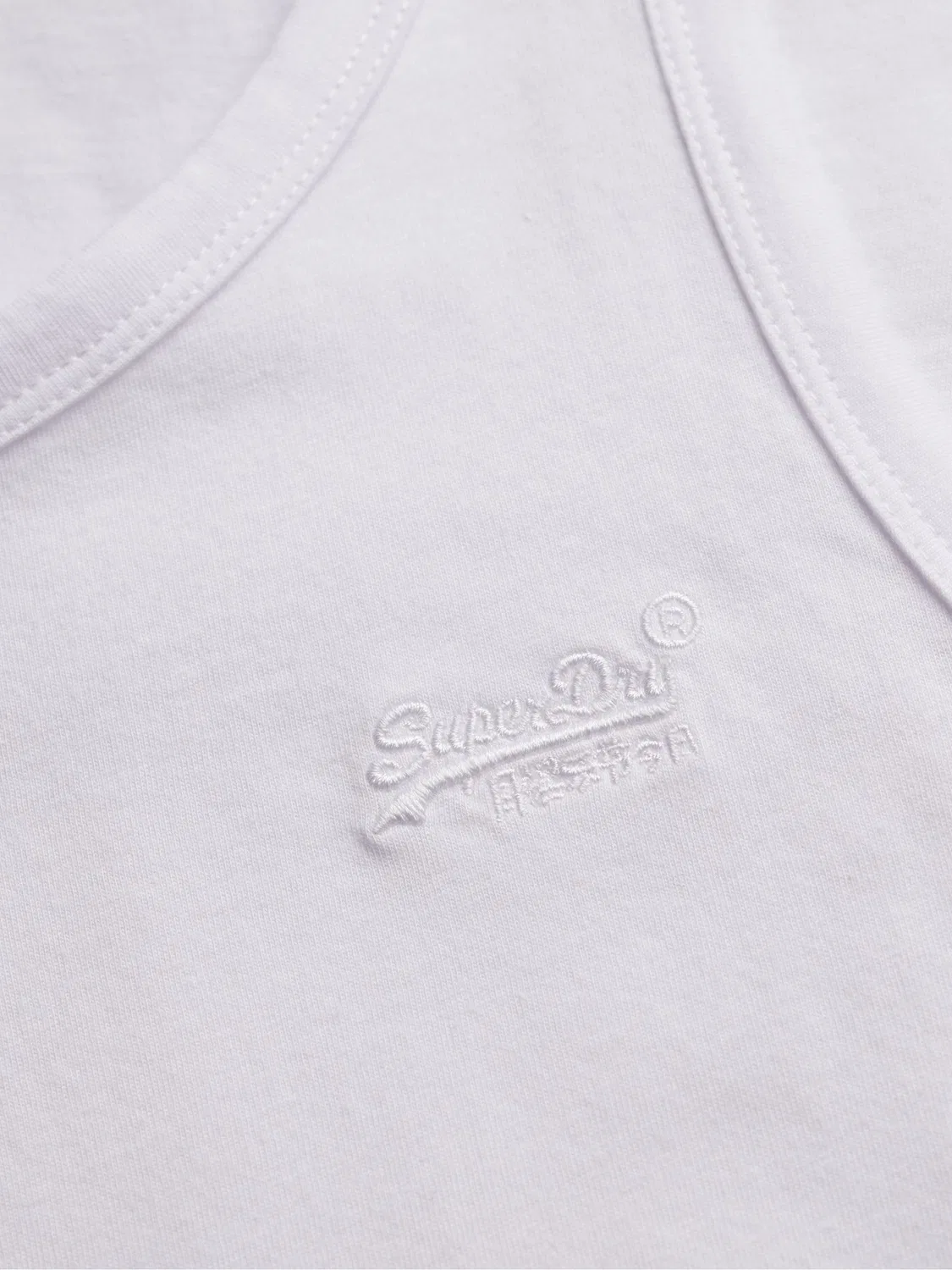 Майка Essential Logo Vest Superdry, белый — фото 4