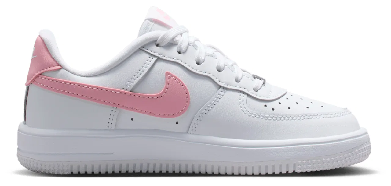 Кроссовки для девочек Air Force 1 Low Lace Nike, цвет White/Med Soft Pink/White