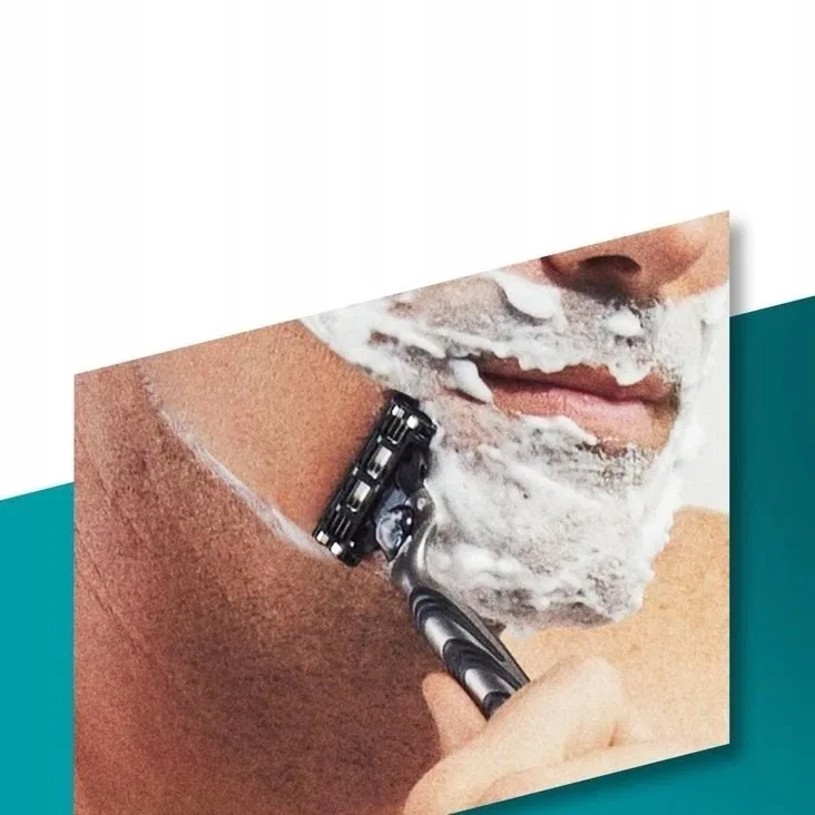 Набор сменных лезвий для бритвы Mach 3, 4 шт, Gillette, Color — фото 4