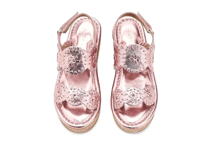Босоножки на каблуке Lauren High Wedge Jack Rogers Kids, Rose Quartz — фото 3