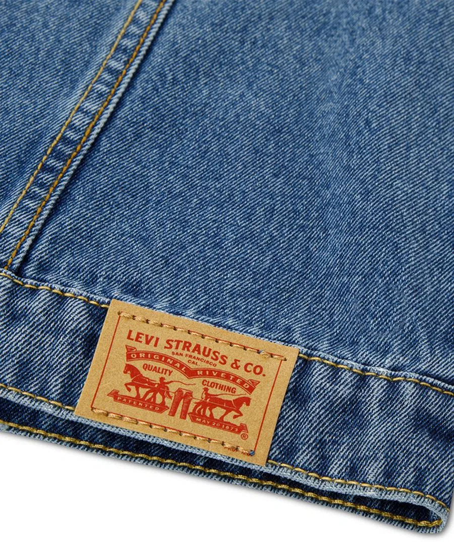 Детская джинсовая куртка-тракер с патчами Levi's, Evie — фото 4