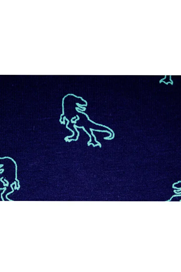 Детские боксеры для мальчиков с принтом Dinosaur cotton boys' boxers Wooster, Navy Blue — фото 4