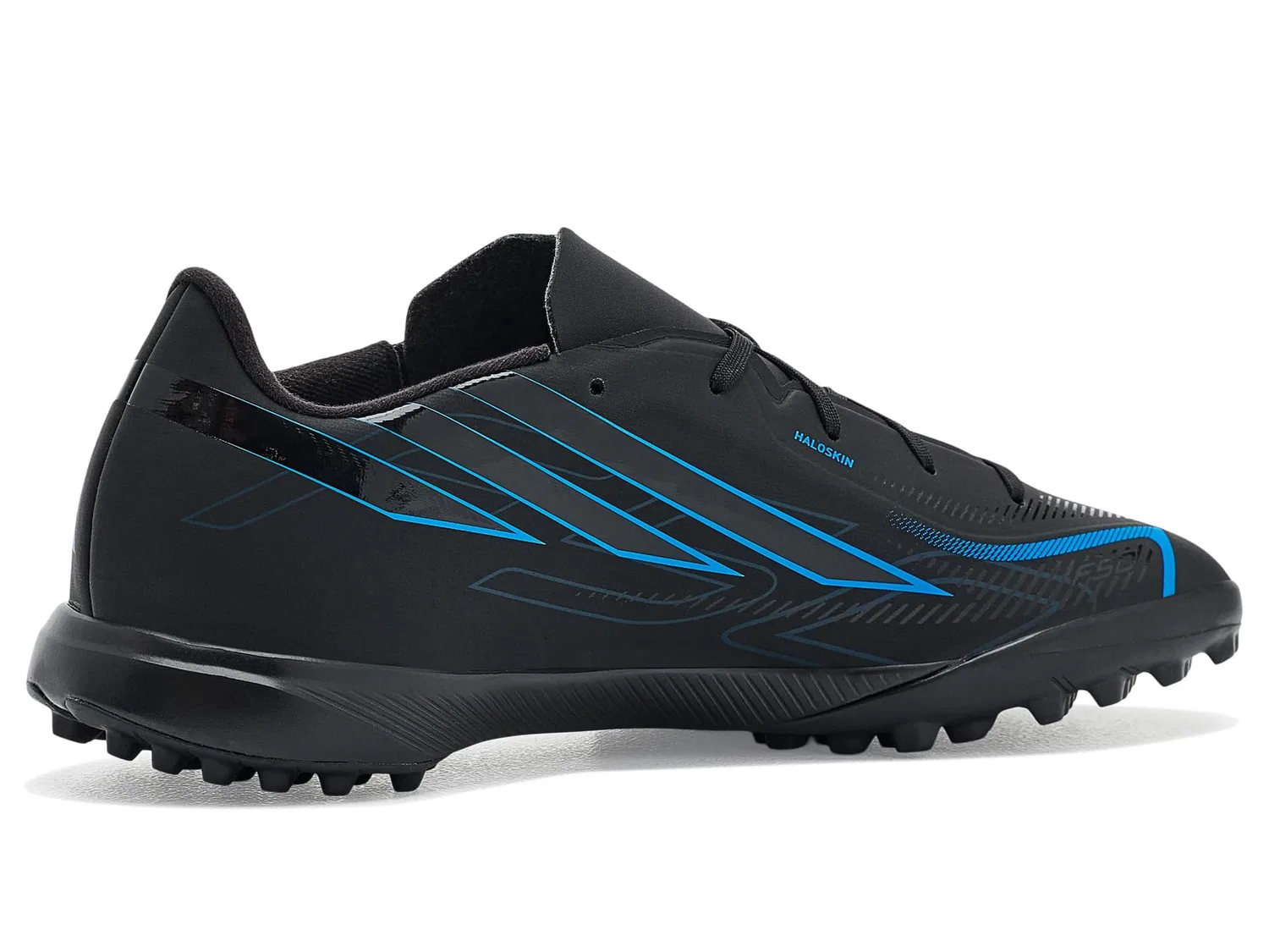 Бутсы F50 Hyperfast League Turf (для малышей, маленьких и больших детей) Adidas Kids, Black/Black/Lucid Ray Blue — фото 4