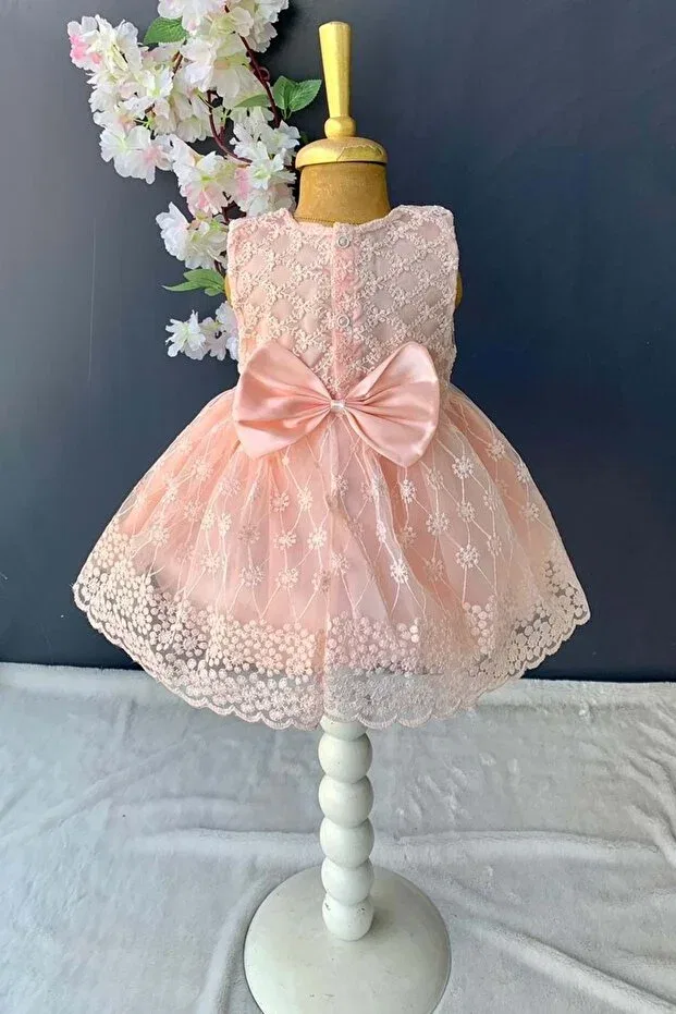 Детское платье для девочек с вышивкой Mnk Baby&Kids, Somon — фото 2