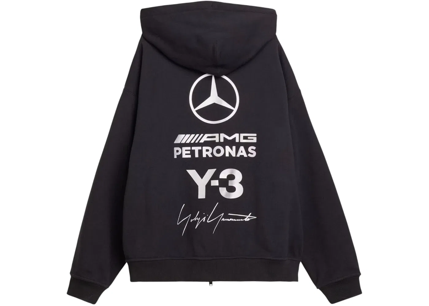 Мужская худи с молнией Adidas x Y-3 Mercedes Amg Petronas Formula 1 Team Zip Hoodie, Black — фото 2