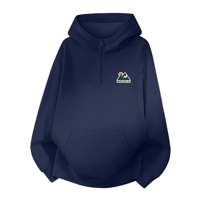 Детский свитшот на флисе с капюшоном MINISO, Navy Blue