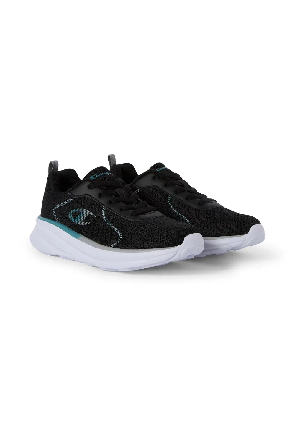 Кроссовки Hro jb gs low cut shoe running inspired - trainers Champion, Black And Light Blue — фото 2