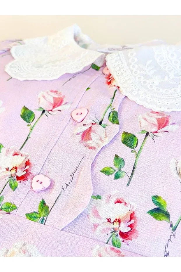 Детское платье для девочек с принтом floral Poalakıds, Flowered — фото 4