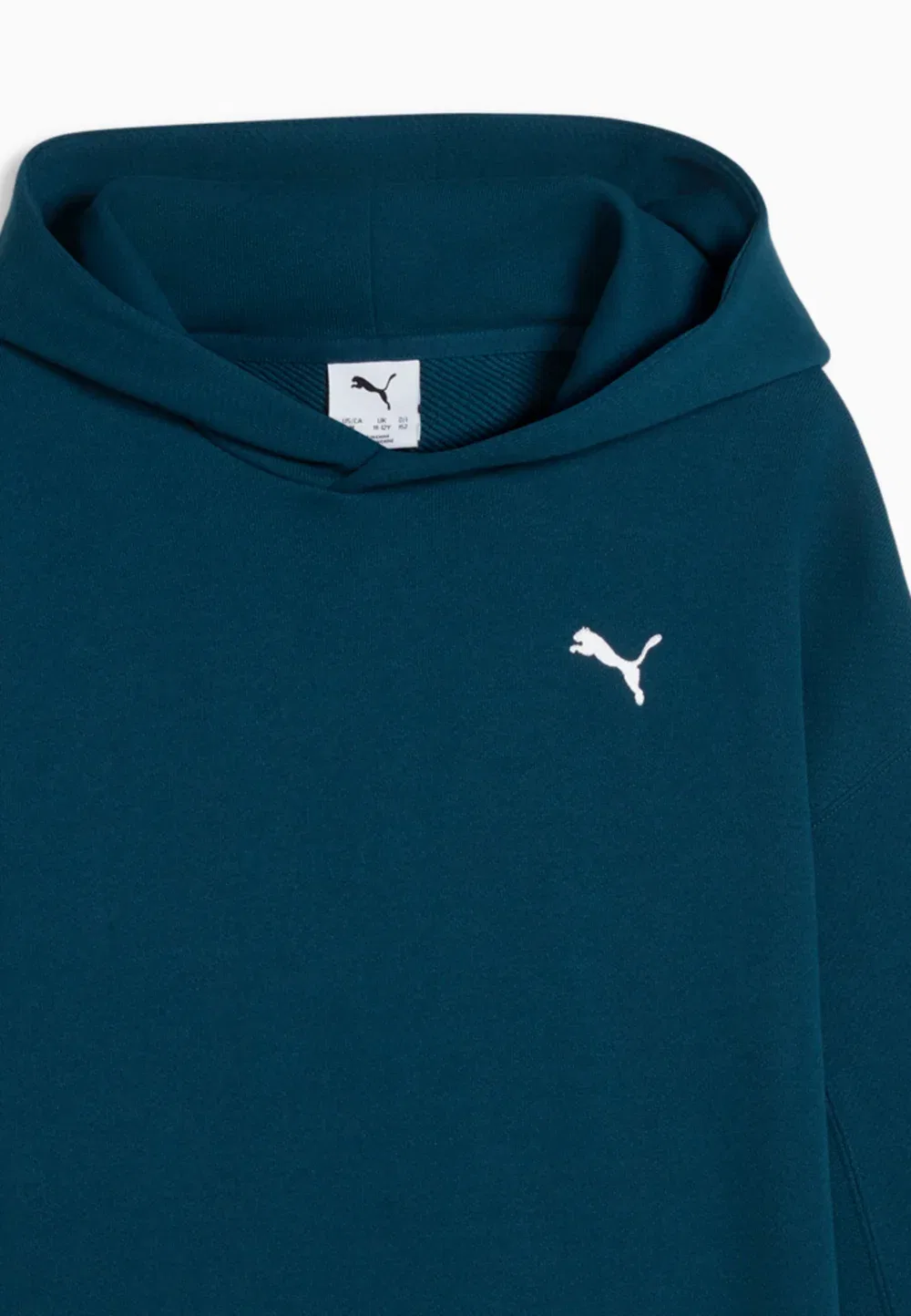 Толстовка Ess с логотипом кошки, свободного кроя, для мальчиков - худи Puma, Midnight Petrol — фото 3
