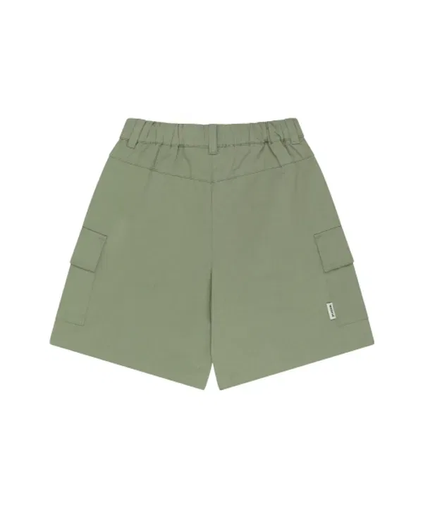 Шорты карго хлопковые для детей, Khaki, Marithé Kids — фото 3