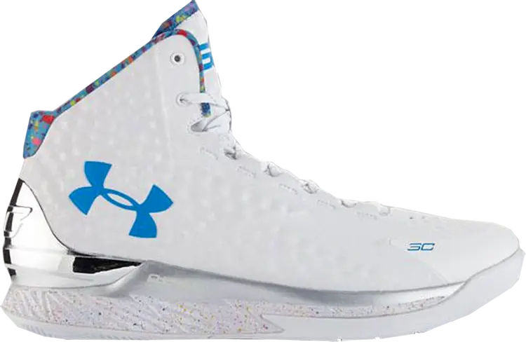 

Кроссовки Under Armour Curry 1 Splash Party, белый, Белый;серый, Кроссовки Under Armour Curry 1 Splash Party, белый