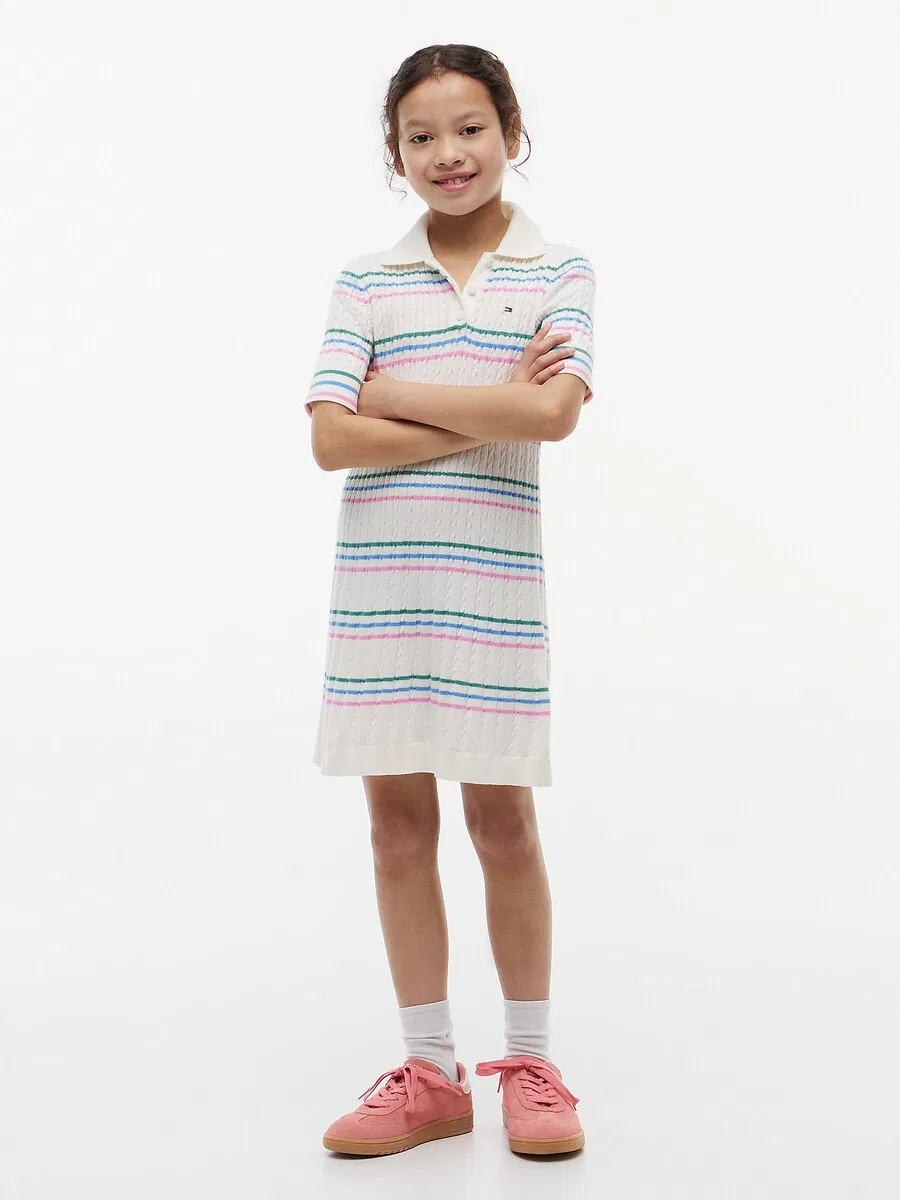 Платье TOMMY HILFIGER белого цвета — фото 2