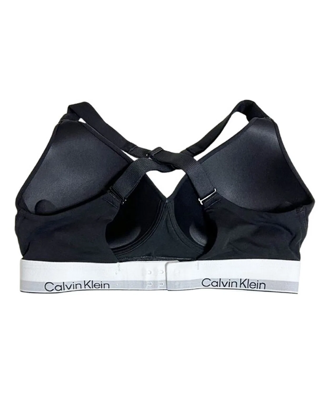 Женский бралетт-бюстгальтер без косточек с логотипом Calvin Klein, Черный — фото 3