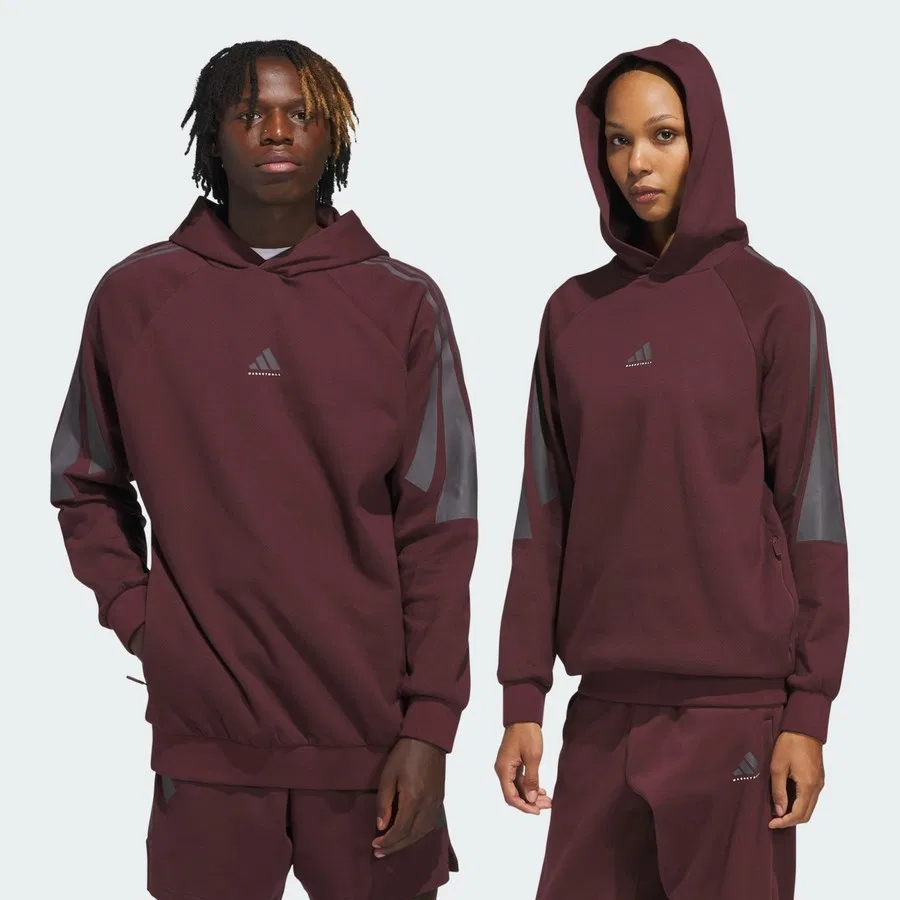 Худи баскетбольное с капюшоном Performance adidas Basketball Spacer, Aurora — фото 2