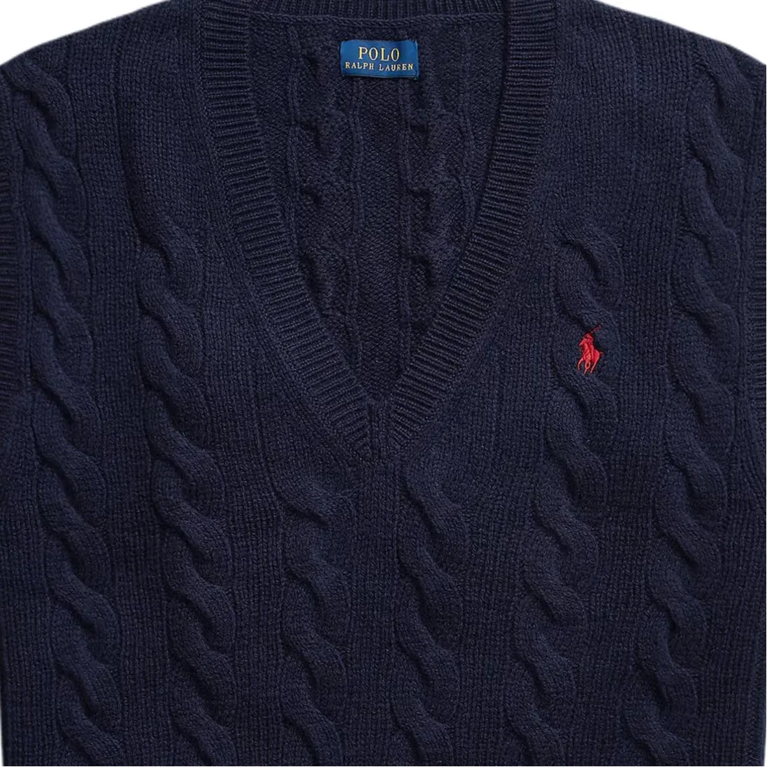 Женский топ без рукавов с V-образным вырезом Marine Blue Polo Ralph Lauren — фото 4