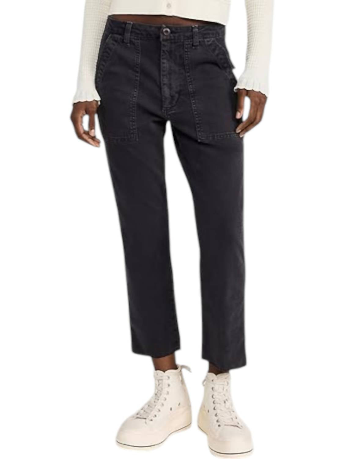 

Легкие армейские брюки черного цвета AMO