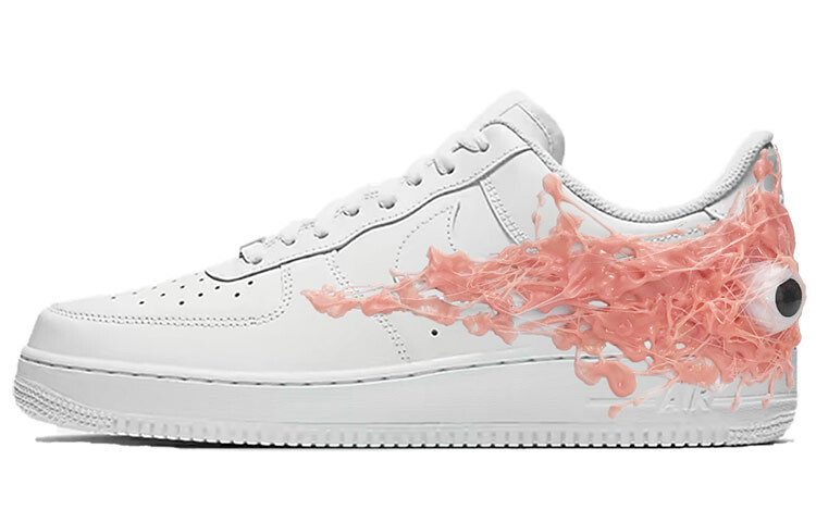 

Кроссовки для скейтбординга Air Force 1 женские, низкие, белые/пудровые Nike, Белый, Кроссовки для скейтбординга Air Force 1 женские, низкие, белые/пудровые Nike