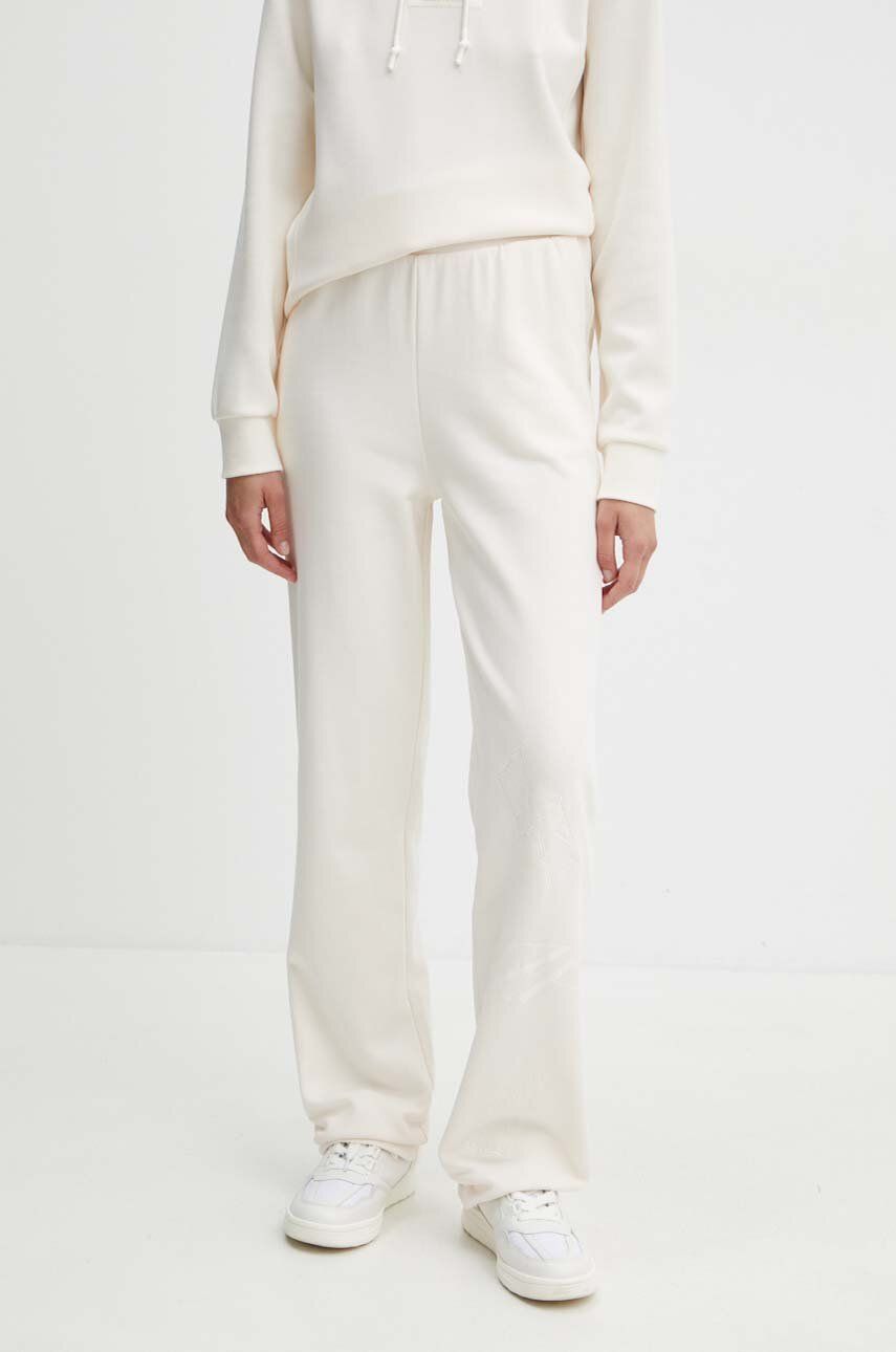 

Хлопковые спортивные брюки Armani Exchange, бежевый