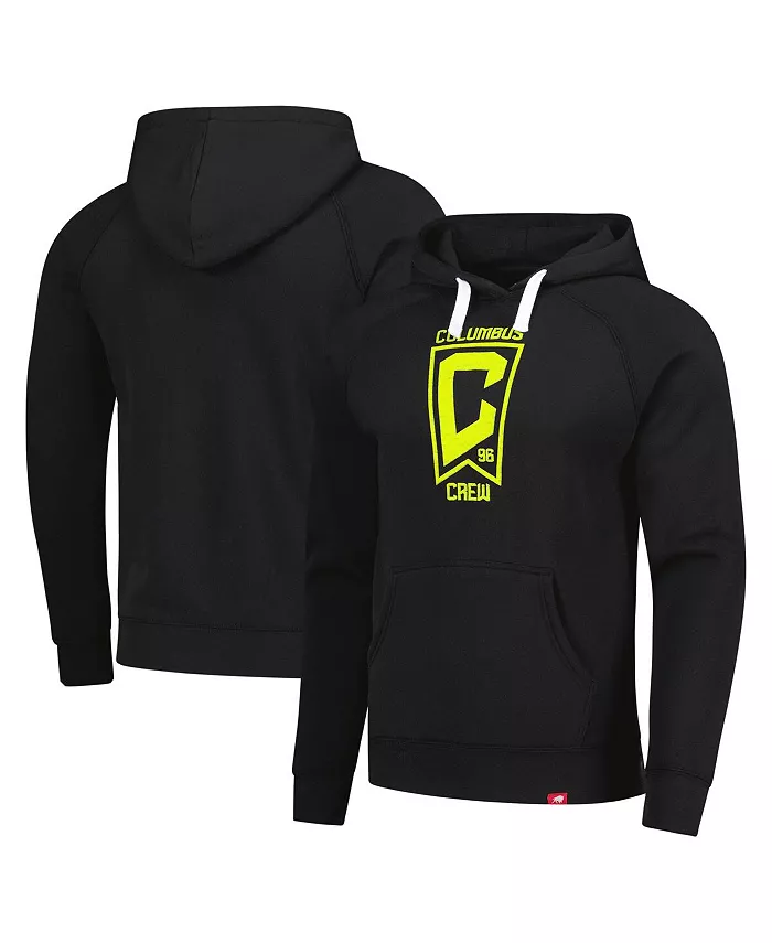 

Мужская и женская черная толстовка с капюшоном Columbus Crew Olsen Logo Tri-Blend Sportiqe