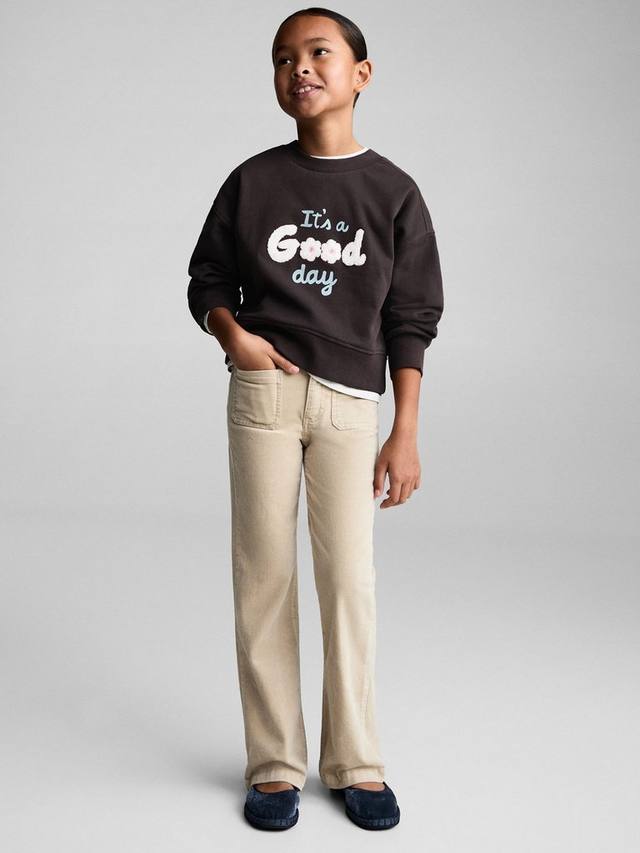 

Детские брюки Velve с расклешёнными штанинами Mango, Light Beige