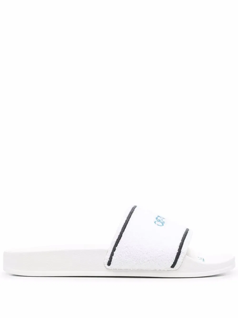 Шлепанцы Towel с вышитым логотипом Off-White, белый