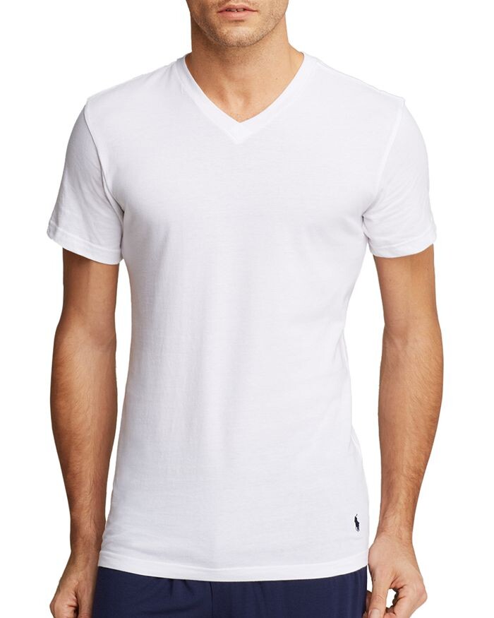 Майка Slim Fit с V-образным вырезом, упаковка из 3 шт. Polo Ralph Lauren — фото 2