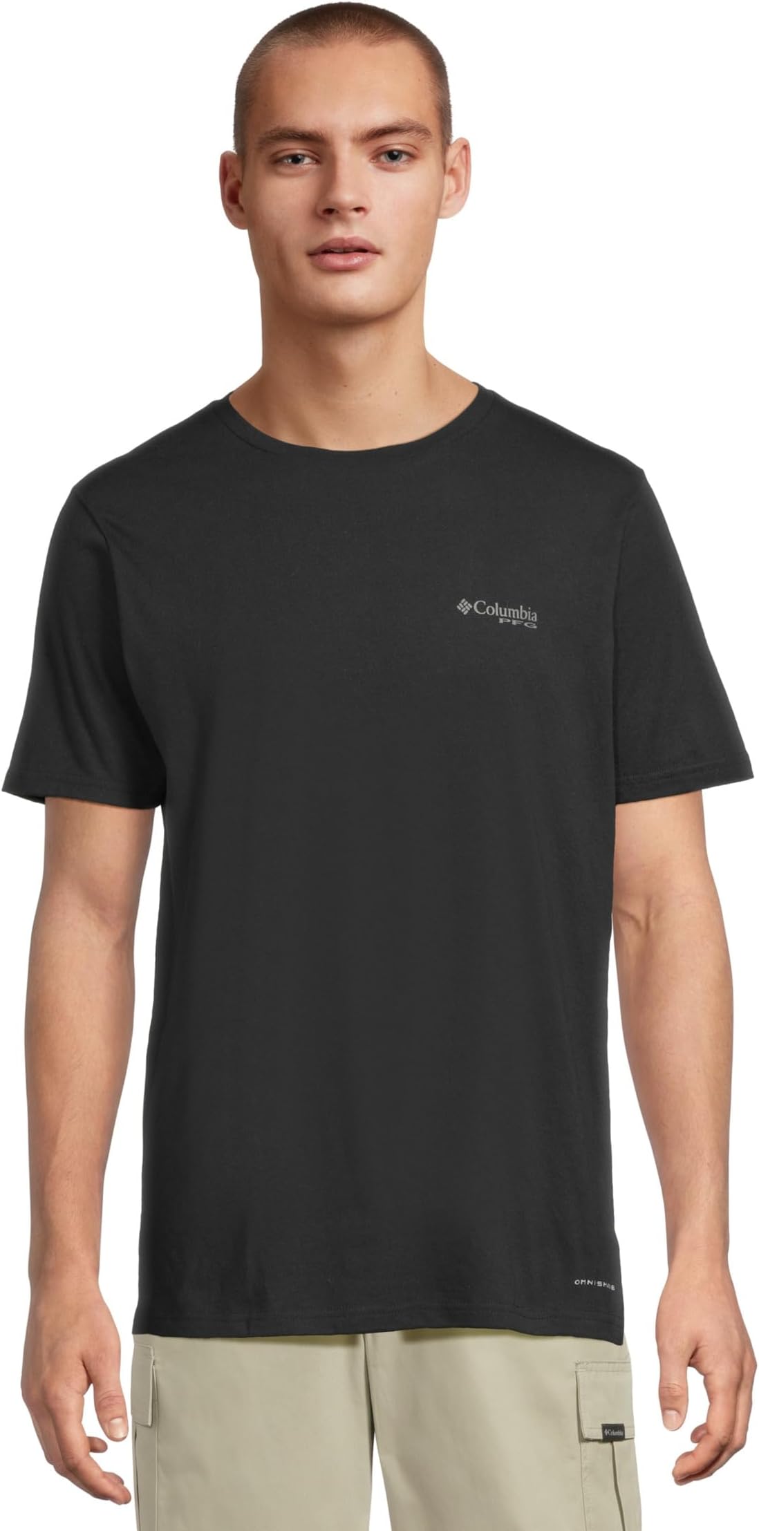 

Мужская футболка PFG Fish Flag II с коротким рукавом Columbia, Black/Graphite Gradient