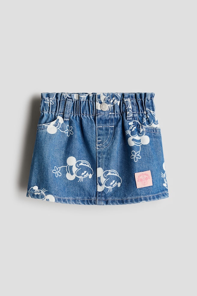 

Юбка из денима с принтом H&M, мультиколор